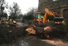 Tree down outside St Mary's Church
